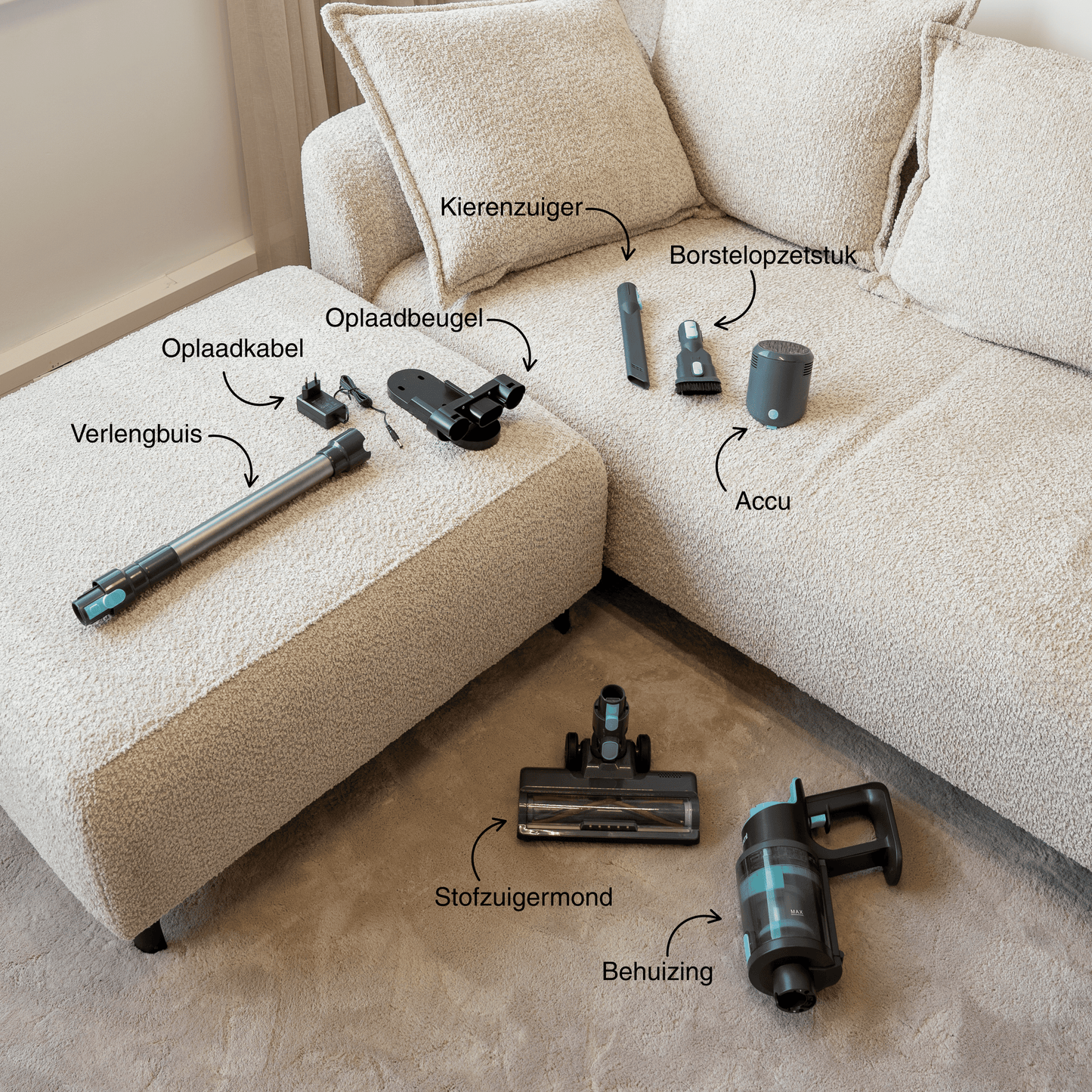 Mevala™ Steelstof zuiger